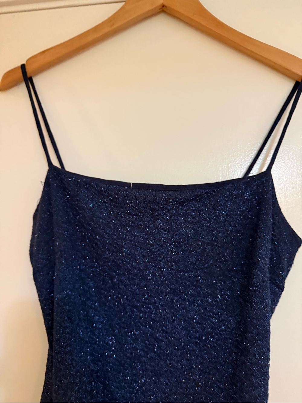 Windsor Navy Sparkle Double-Strap Camisole